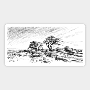 Saddle Tor, Dartmoor Sticker